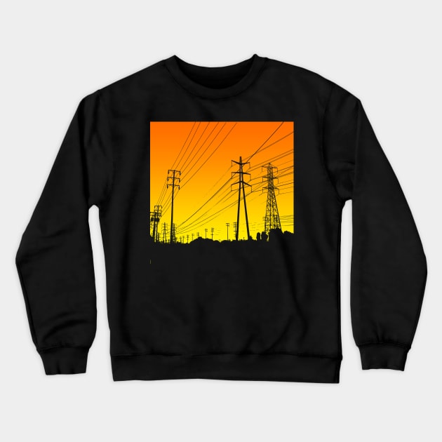 Powerlines Crewneck Sweatshirt by Styleuniversal